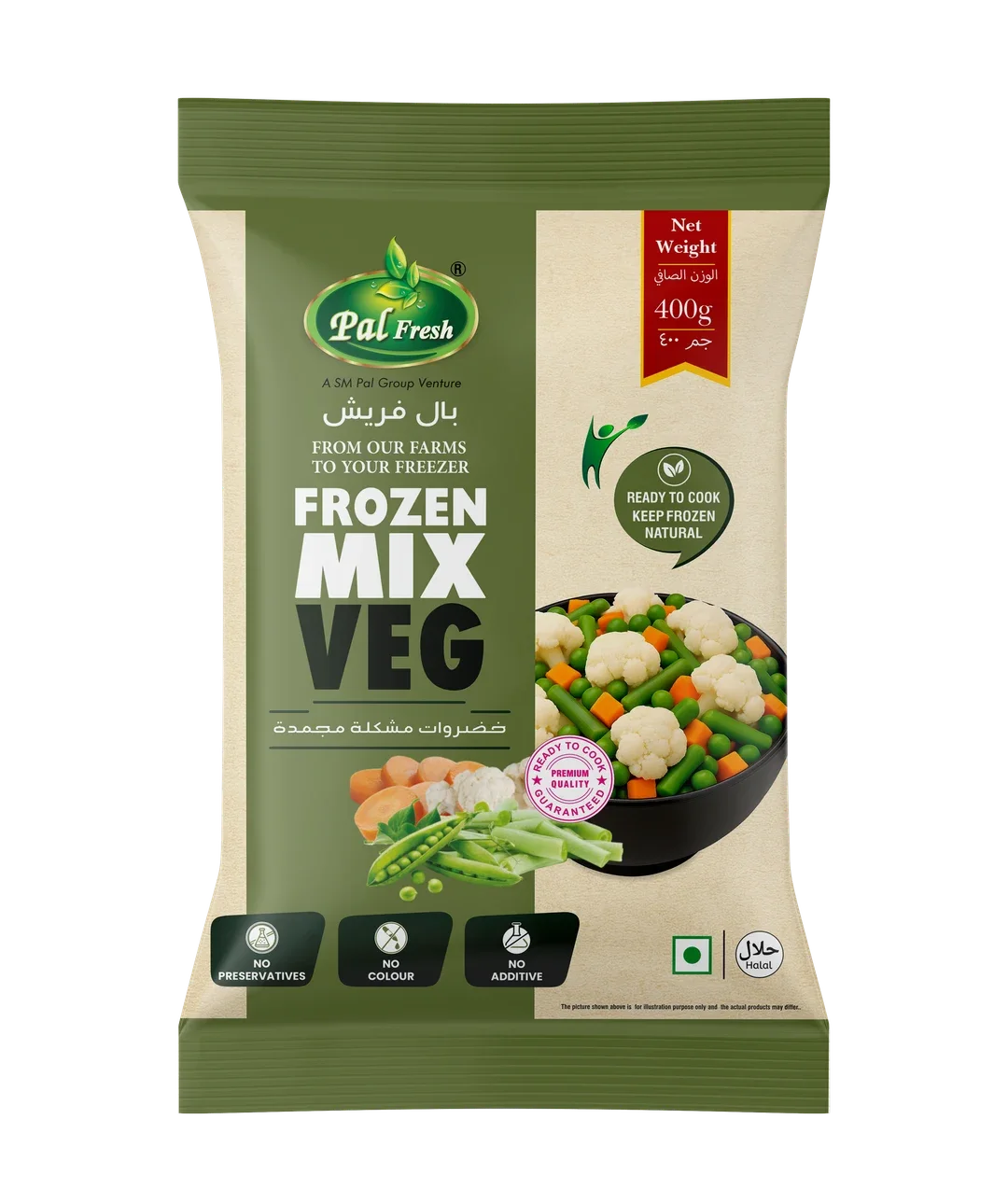 Frozen Mix Veg, 4 way packet