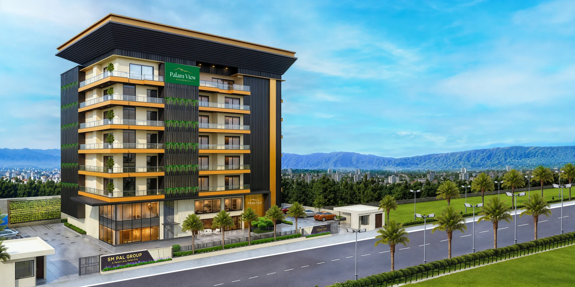 Architectural rendering of Palam View Residences