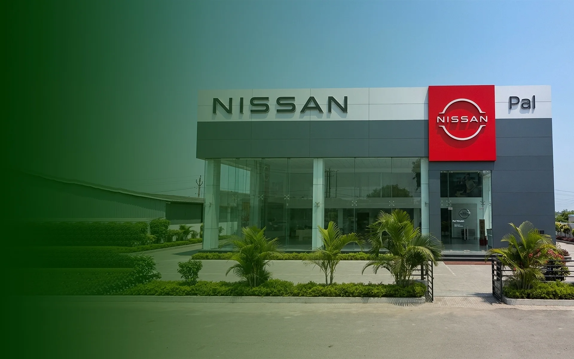 Pal Nissan Haldwani showroom featuring latest Nissan models