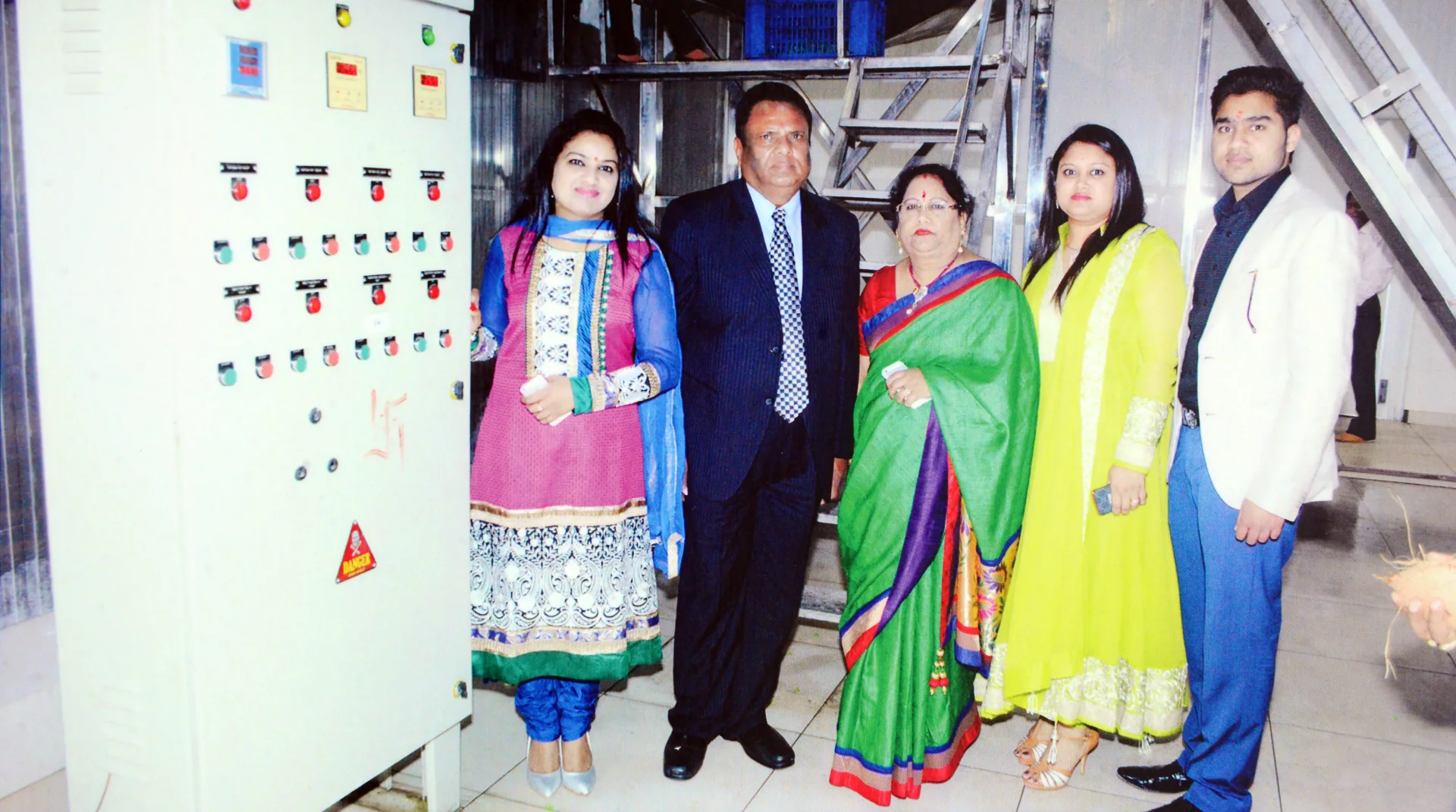 The Pal family visiting the Pal Frozen Foods facility