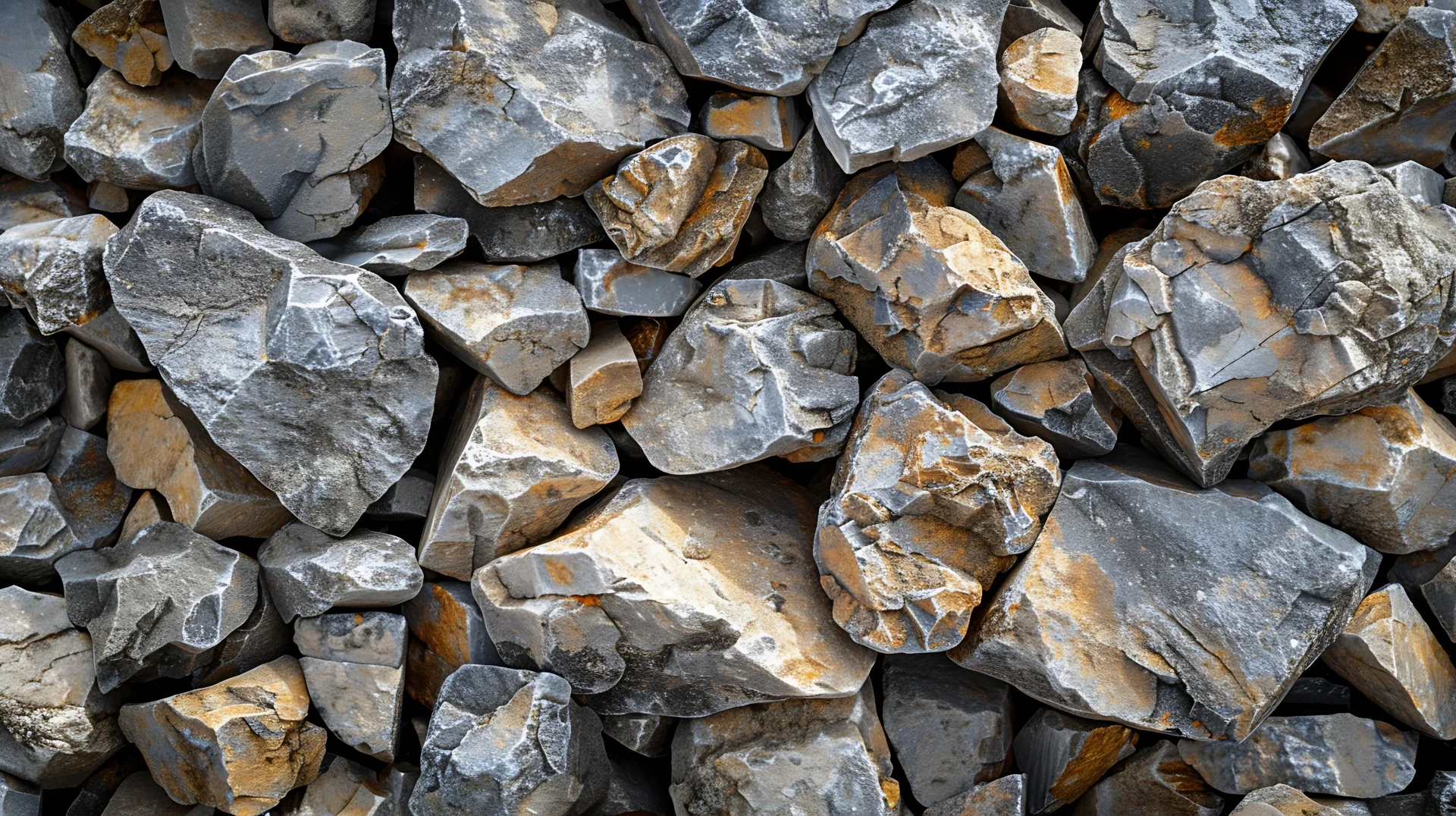 Rounded natural aggregate stones