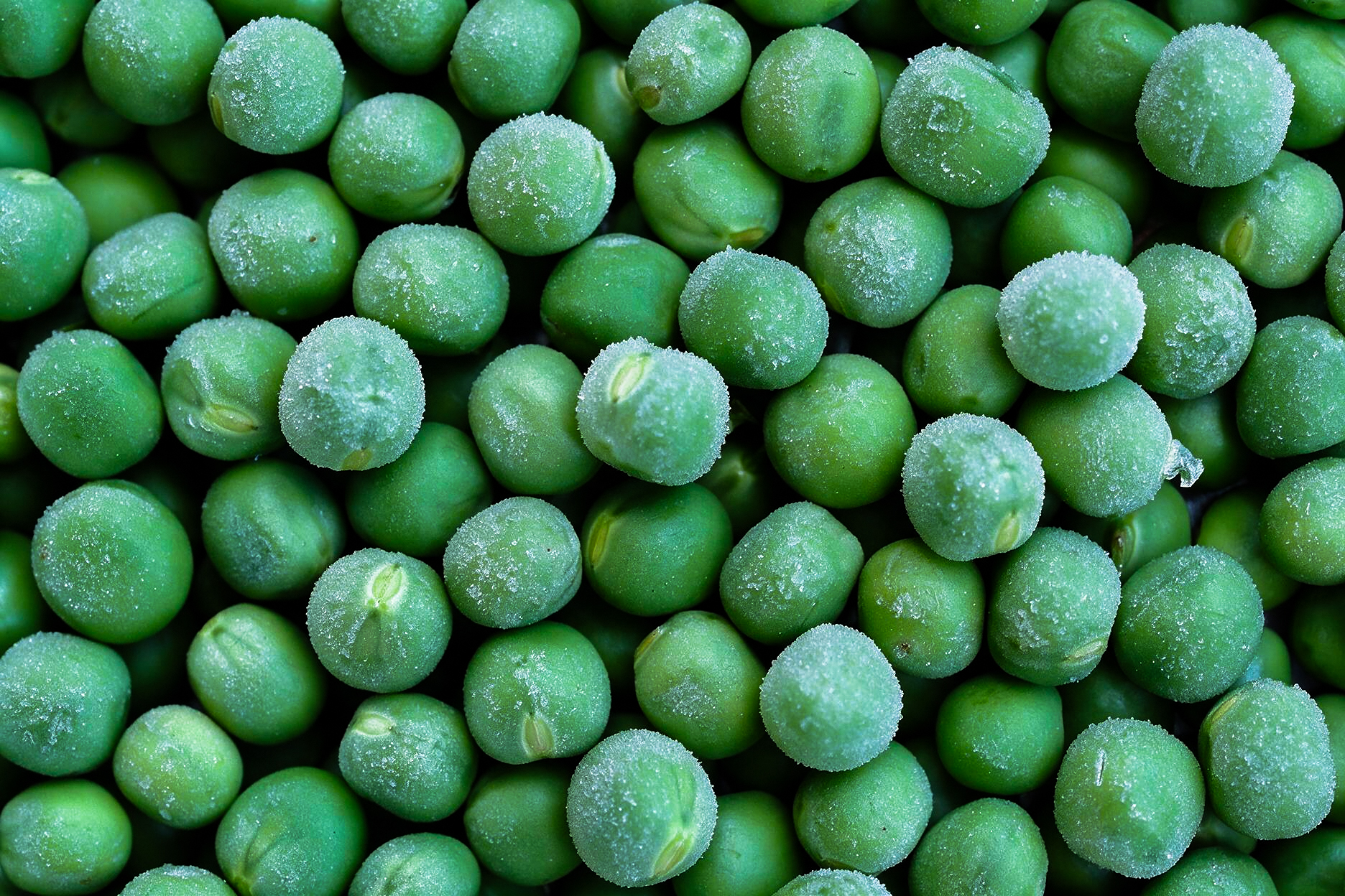Vegetables frozen with IQF technology